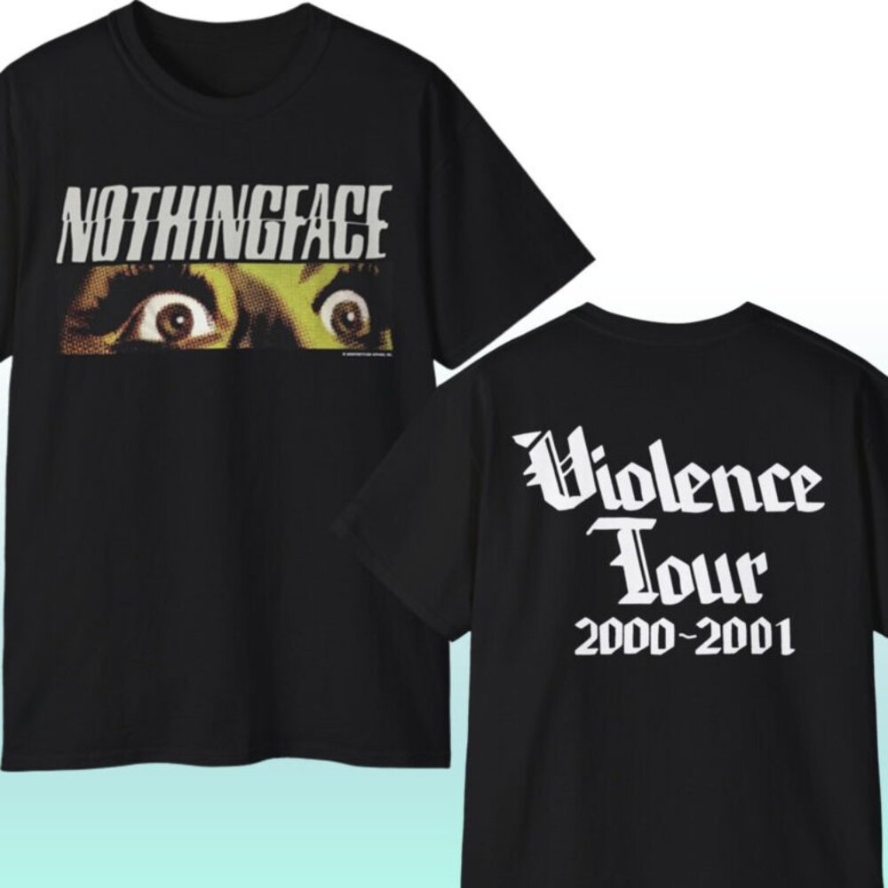 Nothingface T-Shirt Vintage Violence Tour 2 Sided Rock Band Graphic Retro 89